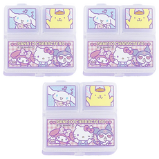 sanrio 小物收納盒, 白色, 3個