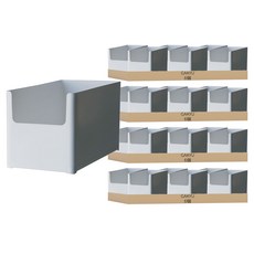 GAKYU 萬用整理收納盒, 白色, 24個