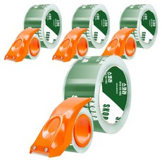 Skora 高透明封箱膠帶 中型包裝 50m + 切割器組, 4套