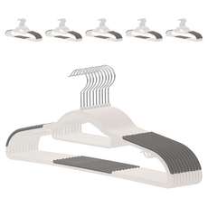 코멧 홈 미끄럼방지 회전형 옷걸이, 그레이, 60개