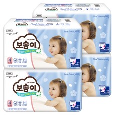 보솜이 리얼코튼 안심흡수 팬티형 기저귀 여아용, 4단계