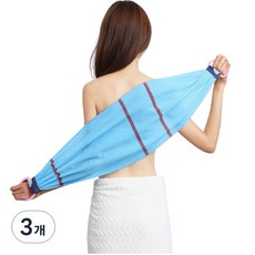 특대형 와이드 때타올, 블루, 1개입, 3개