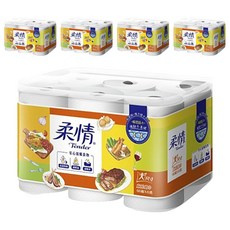 柔情廚房紙巾 大尺寸 安心接觸食物, 6捲, 5袋