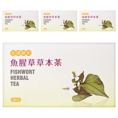 大雪山農場 魚腥草草本茶, 3g, 4盒, 30包