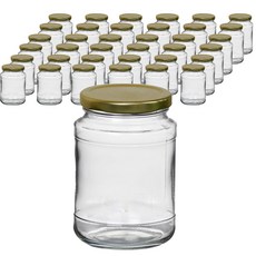 顆粒玻璃空瓶 金色 490, 37個