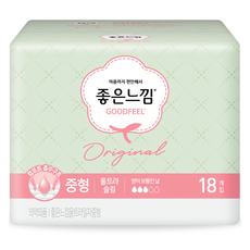 GOODFEEL 日用超薄蝶翼型衛生棉, M(24cm), 1包, 18片