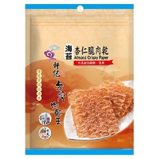 Taiwan dried meat king 軒記 台灣肉乾王 海苔杏仁脆豬肉乾, 100g, 1包
