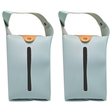 小麥購物 掛式衛生紙盒 Y815 23.5 x 22.2 x 0.4cm 72g 2個, 天青藍, 1組