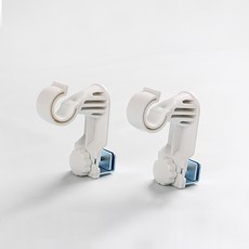 SERYUHOME 免鑽孔掛環桿 9.8 x 8 x 3.7 cm, 混合色, 2個