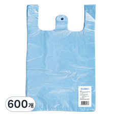 Clean Eye 淺藍色手提塑膠袋, 5L, 600個