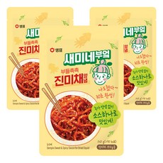 새미네부엌 부들촉촉 진미채양념, 120g, 3개