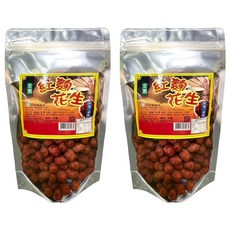 埔里鎮農會 紅麴花生 100%台灣新鮮飽滿花生仁 香酥健康 大顆好滋味 下酒配茶最佳選擇, 250g, 2包