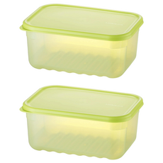 LocknLock 樂扣樂扣 聰明精靈冰箱收納保鮮盒 1.5L, 2個, 1個容器 + 1個蓋子