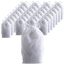 부직포 복주머니 더스트백 15 x 20 cm 25p, 화이트, 4개