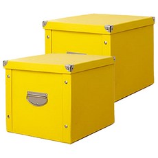 MARKET A北歐風感組裝式多功能收納箱, 黃色, 2個