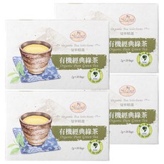 Magnet 曼寧 有機經典綠茶 台灣原裝進口 有機認證 口感清新自然, 2g, 20包, 4盒
