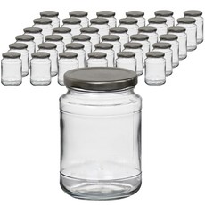 顆粒玻璃空瓶 銀色 490, 37個, 430ml