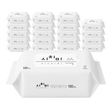 시치미 데일리 물티슈 리필형, 50g, 100매입, 20개