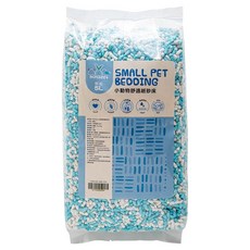minifeet 小動物舒適紙砂床 顆粒 白色 + 藍色, 1.8kg, 1包