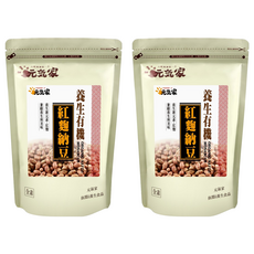 元氣家 養生紅麴納豆, 口感香脆可口，成分天然，健康營養, 200g, 2包