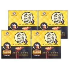 BARISTA COFFEE 西雅圖 S.西雅圖濃黑冰咖啡 重烘焙 冷熱水皆可沖泡, 3.3g, 12包, 4盒