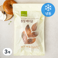 올가홀푸드 통밀 베이글 4입 (냉동), 400g, 3개