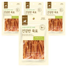 굿데이 강아지 건강한 육포, 닭가슴살 스틱, 100g, 4개 닭가슴살 스틱, 100g, 4개