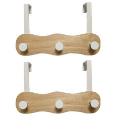 Supsokae 波浪門掛鉤3個, 白色, 2個