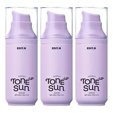 EDITB Sunday提亮防曬精華SPF50+ PA++++, 55ml, 3瓶