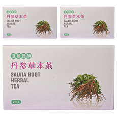 大雪山農場 丹參草本茶, 20包, 3g, 3盒