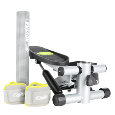 ROVERA 踏步機 + 重量帶 500g + 獨家墊套 M-30A, 黑色（踏步機）、隨機發貨（配重帶）、灰色（專屬墊子）