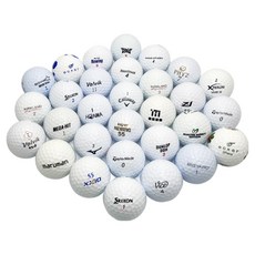 知名品牌二手球 AA級, 白色, 30個, 1入