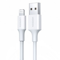 UGREEN 綠聯 傳輸線 MFI蘋果官方認證 Lightning to USB, 1m, 白色, 1條