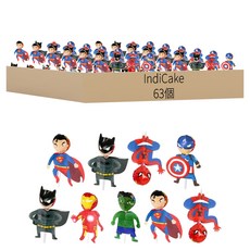 indi.k 你是我的英雄 棒棒糖裝飾紙 63個, 多色, 1組