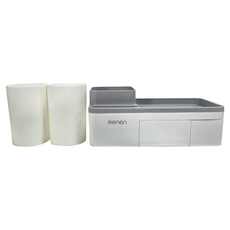 家庭組磁吸漱口杯架, 兩杯組,環保ABS材質, 1組