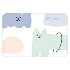 Miaoho 寵物防滑餐具墊, 多色, 1個