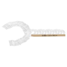 一次性防塵罩 Set 50 PE材質 透明 10入/袋, 110 x 90cm, 1組