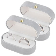 더플로우 벨벳 커플링 케이스, 그레이, 2개