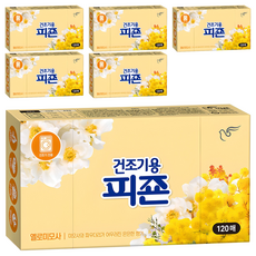 碧珍 烘衣機用衣物柔軟香氛紙 黃色含羞草 正品, 6個, 120枚入