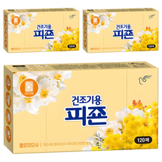 碧珍 烘衣機用柔軟片 黃色金合歡 正品, 3個, 120枚入