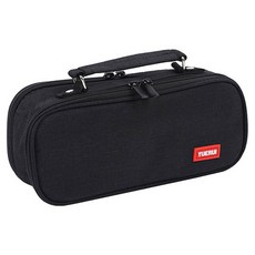 Starium 大容量3層筆袋 鉛筆盒, 1個, 黑色