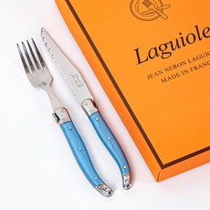 JEAN NERON Laguiole 晚宴餐具組 2件組, 1套, 湯匙 + 叉子, 藍色