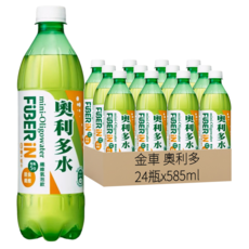 金車 奧利多 纖維汽泡飲, 24瓶, 585ml