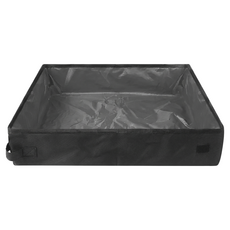 寵物夢工廠 攜帶式可折疊防水貓砂盆, 黑色, 1個