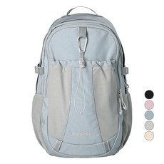 NEIKIDNIS 男女適用登山扣網狀後背包, 淺藍色