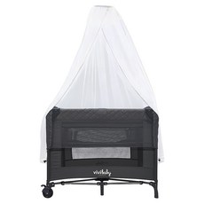 vivibaby 多功能嬰兒床 遊戲床, 深灰色