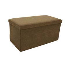 化妝台沙發收納輔助椅凳, 棕色的