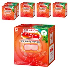 멕리듬 온열 순환 스팀 아이마스크 숲속향, 12매입, 6개