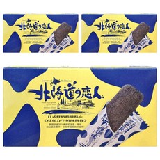 掬水軒 北海道戀人 巧克力牛奶酥餅條 - 日式鮮奶精緻點心, 酥脆口感，搭配濃郁奶油香, 88g, 3盒