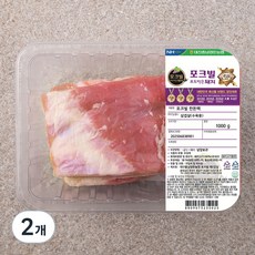 농협 포크빌 한돈 삼겹살 수육용, 1000g, 2개